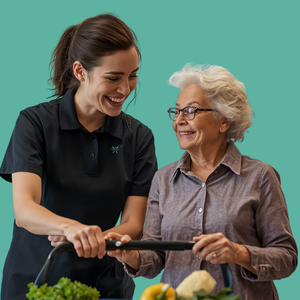 Shopping with elderly
